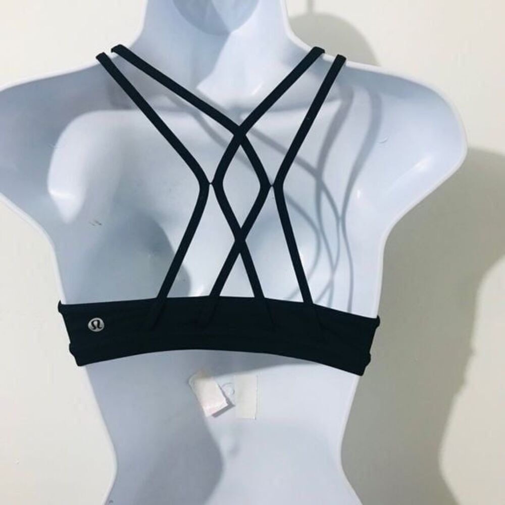 Lululemon Deep Stretch Bra Black size 4 with pads …0696 - Picture 5 of 5